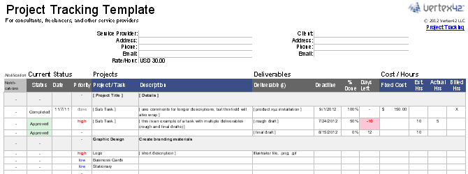 Un modèle Excel pour suivre plusieurs clients, projets ou livrables.