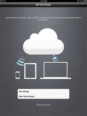 paramètres ios icloud