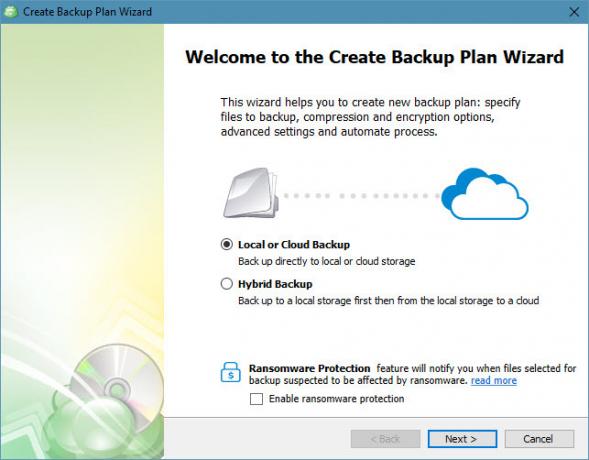 CloudBerry Backup protège les fichiers sous Windows, Mac et Linux 04 Assistant CloudBerry Backup Files