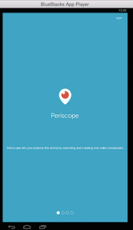 periscope-bluestacks-running