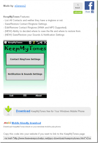 logiciel gratuit Windows Mobile