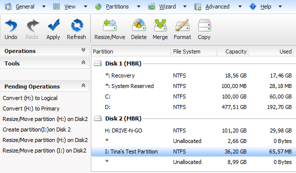 logiciel de partition de disque dur