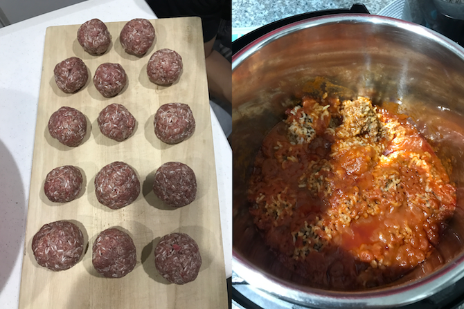 boulettes de viande instantanées