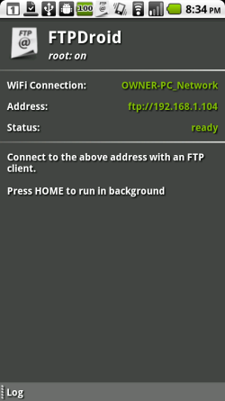 serveur ftp android