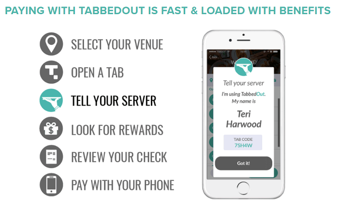 TabbedOut - applications de paiement mobile Android