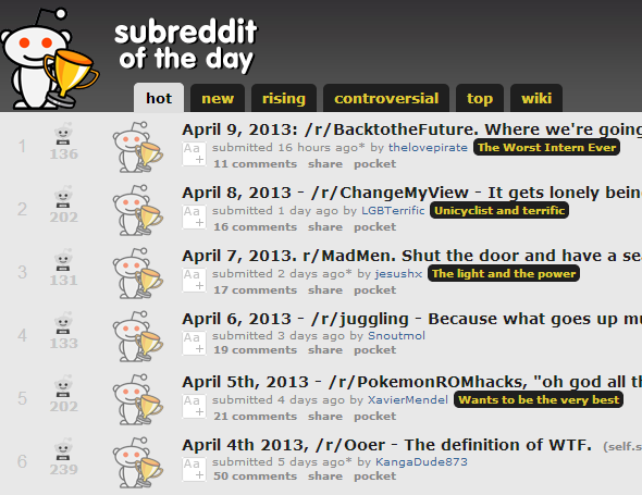 Meta - 7 Subreddits impressionnants Tout sur Reddit reddit oftheday