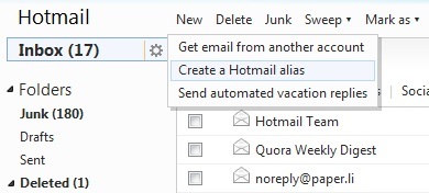 Effectuez une révision complète de votre boîte de réception Hotmail et maintenez-la facilement 14 alias