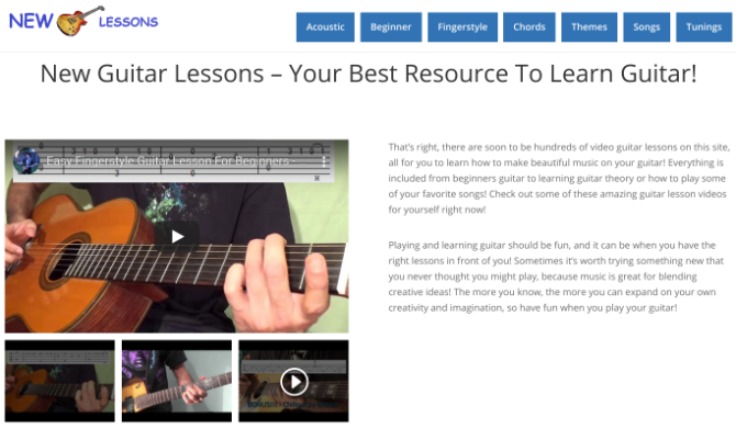 Les nouvelles leçons de guitare sont destinées aux débutants pour apprendre les bases de la façon de jouer de la guitare