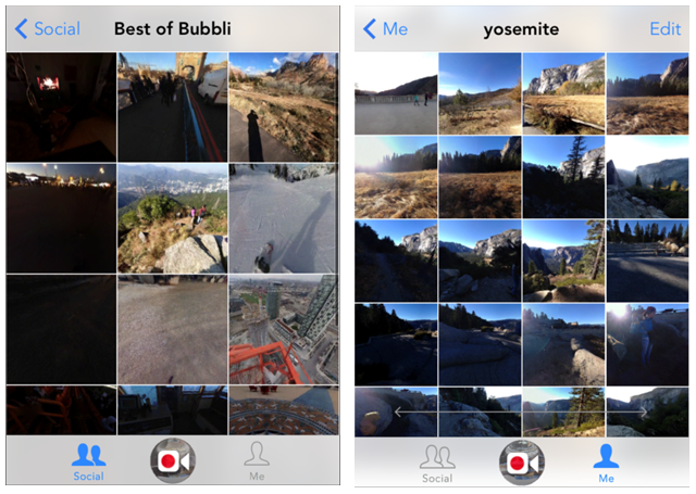 Prenez de superbes photosphères avec Bubbli pour iPhone bubbli Browse4