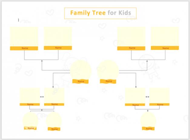 Modèle d'arbre généalogique Photo-TemplateNet