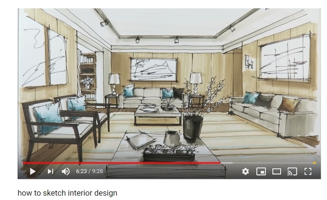 YouTube Interior Design Sketch Courses en ligne gratuit