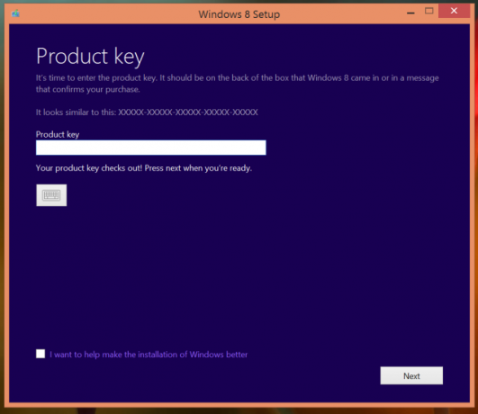 2 clé de produit d'installation de Windows 8