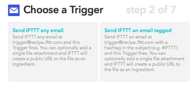 Envoyer un e-mail IFTTT