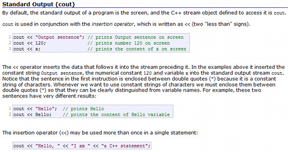 c exemples de programmation