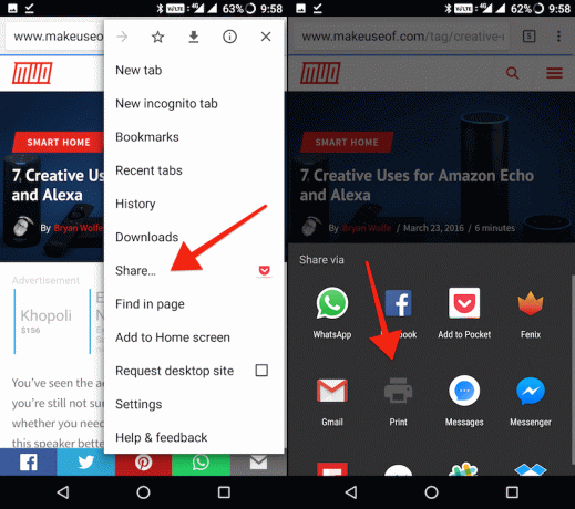 convertir une page Web en PDF dans Chrome pour Android 3