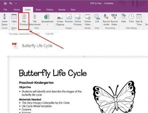 reconnaissance optique de caractères onenote