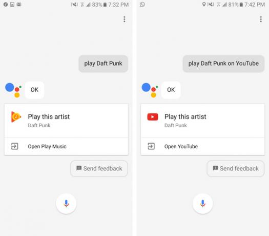 assistant google jouer de la musique lire la vidéo