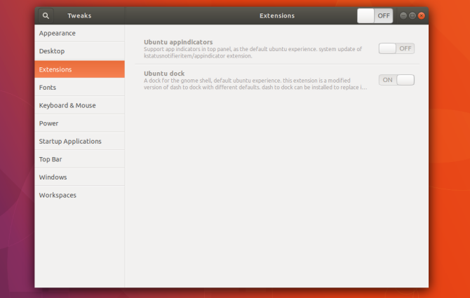 désactiver ou désinstaller les extensions pour accélérer gnome