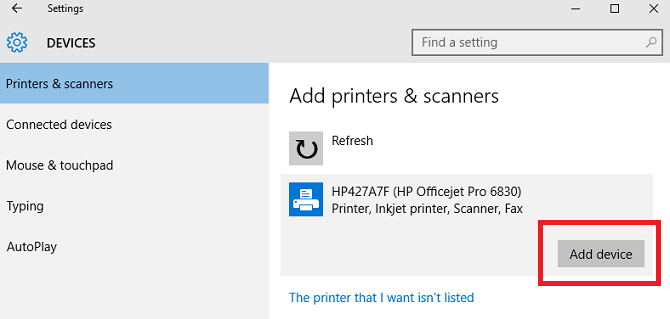 Les 3 façons les plus simples de partager une imprimante sur un réseau Windows Window 10 Share Printer Add Device 670x319