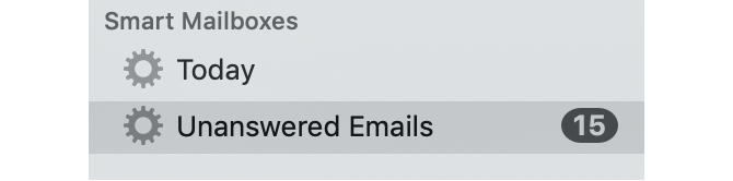 Boîtes aux lettres intelligentes dans Mac Mail