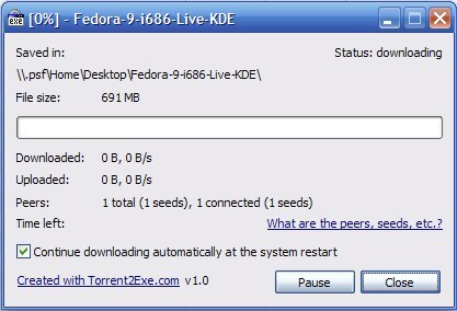 Télécharger Torrents sans client via Torrent2Exe [Windows] 02 téléchargement torrent