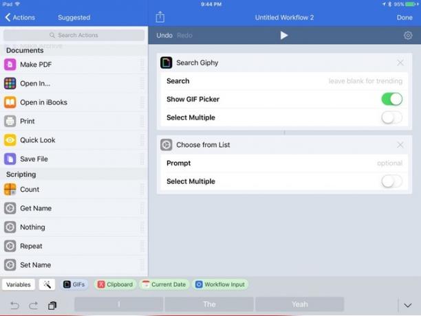 iPad de workflow