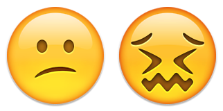 émoticône emoji confus