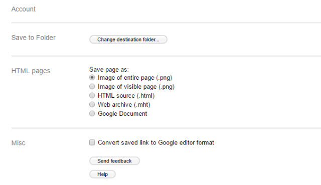 Enregistrer dans les options de Google Drive