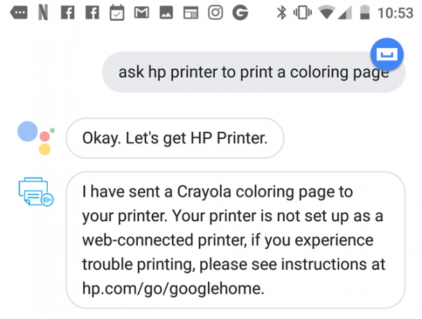 Assistant Google Print