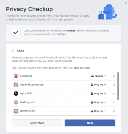 Le guide complet de la confidentialité de Facebook Applications de vérification de la confidentialité de Facebook