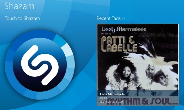 6 applications Windows 8 incroyables pour profiter de vidéos et de musique, style moderne Windows 8 UI moderne Meilleures applications musicales Shazam