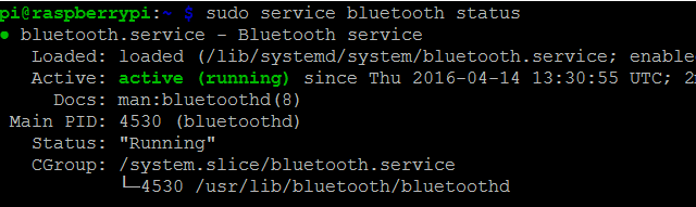 échec du service Bluetooth