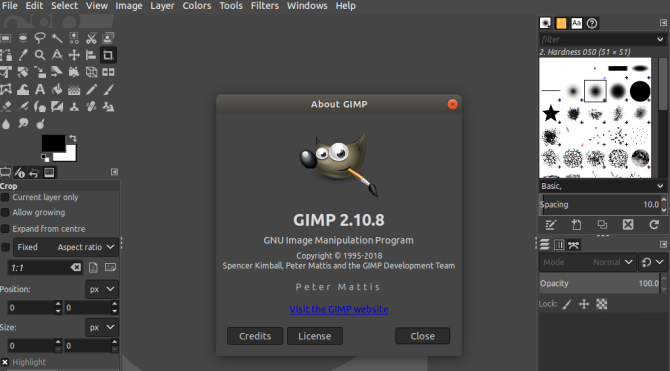 gimp pour linux