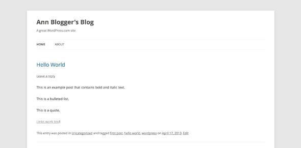 Blogueur contre WordPress.com: Une comparaison complète wordpress post1