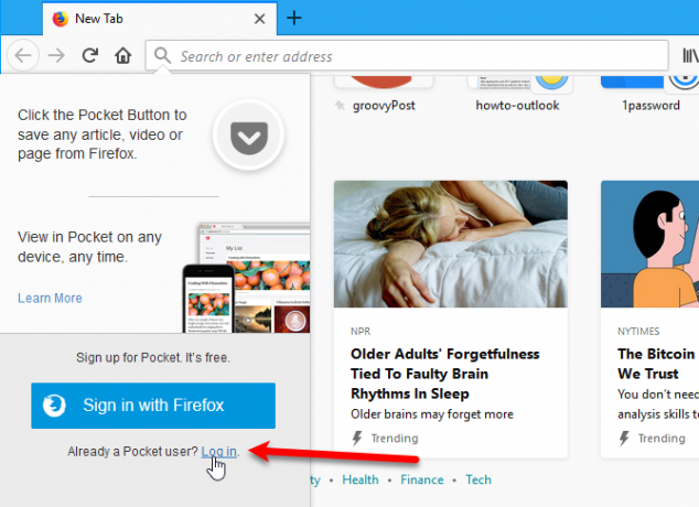 Personnaliser les recommandations de Firefox Pocket