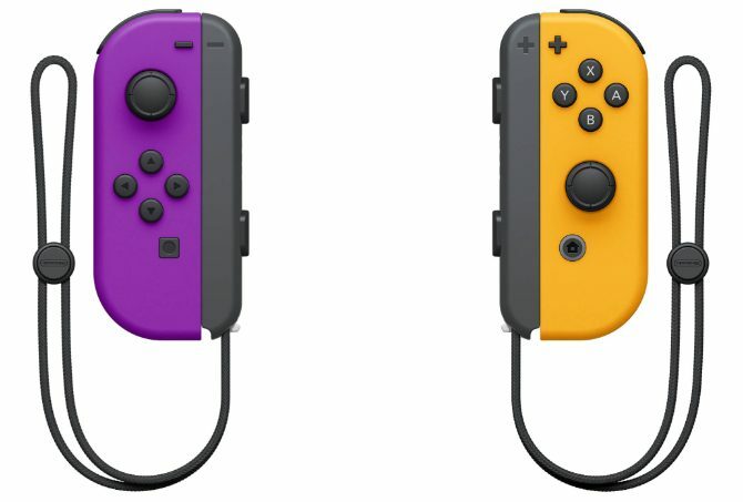 Consoles joyeuses et violettes de Nintendo