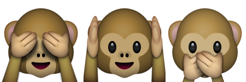 singes voir entendre parler aucun mal emoji émoticône