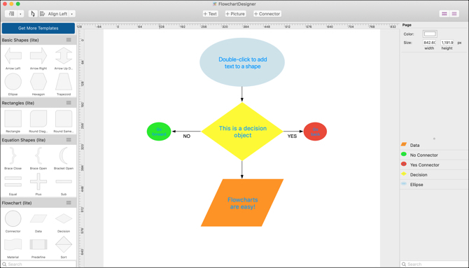 Concepteur de diagramme de flux pour Mac