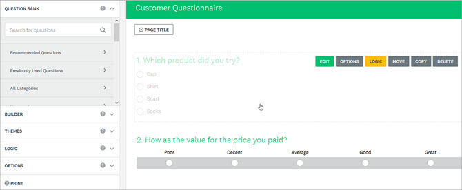 Créer un sondage dans SurveyMonkey