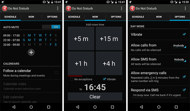 android-ne pas déranger-app-mode