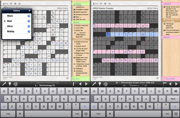 ipad crossword app gratuit