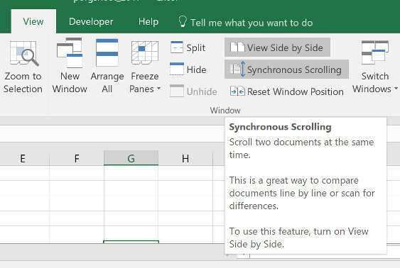 comment comparer deux feuilles Excel côte à côte