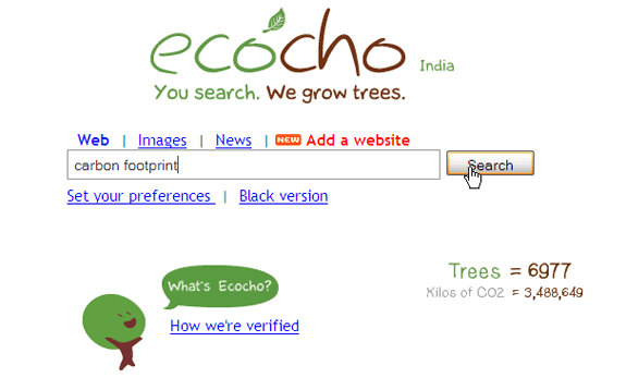 10 moteurs de recherche pour aider l'environnement ecocho