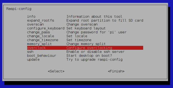 overclock framboise pi