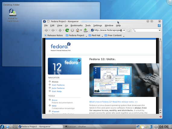 Caractéristiques de Fedora 12