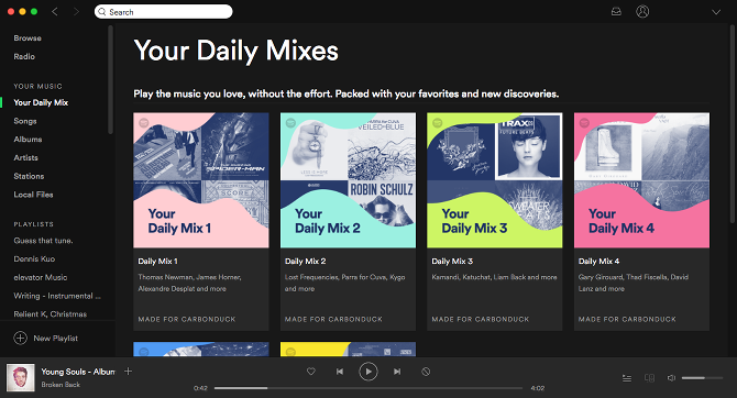 Comment empêcher Spotify de gaspiller l'espace disque Vue d'ensemble de l'interface Spotify