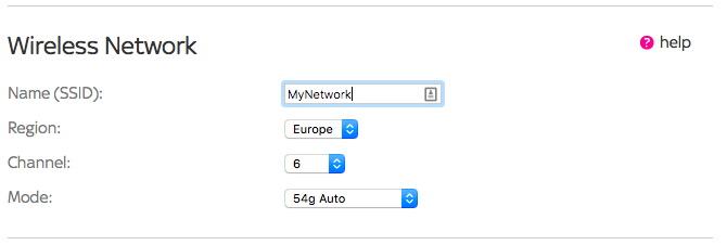 Paramètres du routeur sans fil Mode de canal SSID réseau