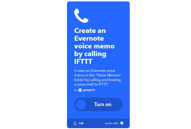 Le guide IFTTT ultime: utilisez l'outil le plus puissant du Web comme un Pro 24IFTTT EvernotteVoiceMemos