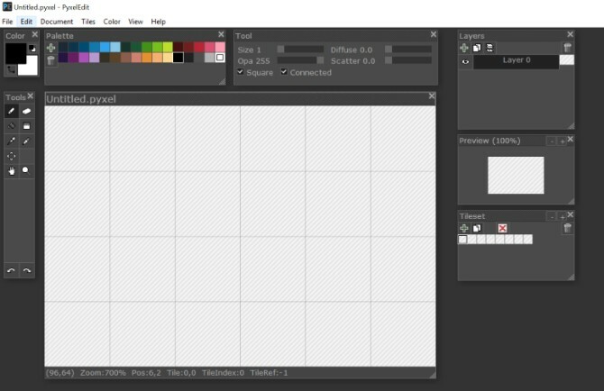 Développeurs de jeux rétro Pyxel Edit Pixel Art Tool