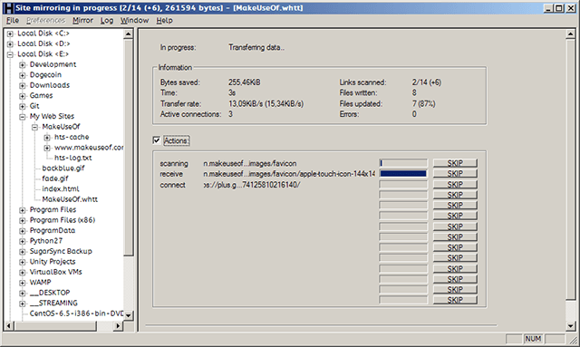 archiveur-web-httrack